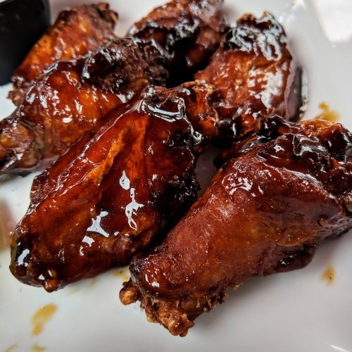 Glazed BBQ Chicken Wings - Uncle Clarence BBQ