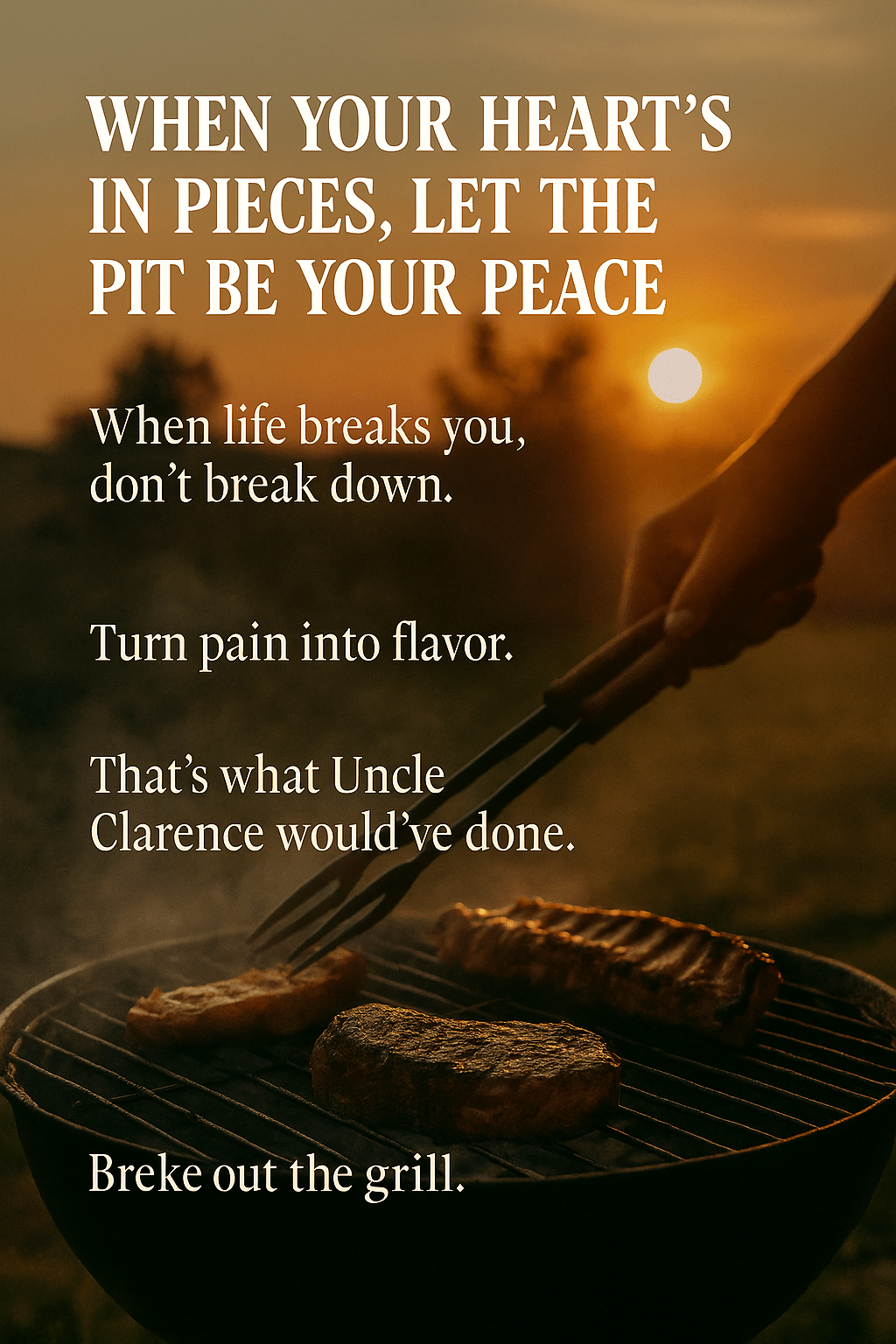 When Your Heart's in Pieces, Let the Pit Be Your Peace - Uncle Clarence BBQ