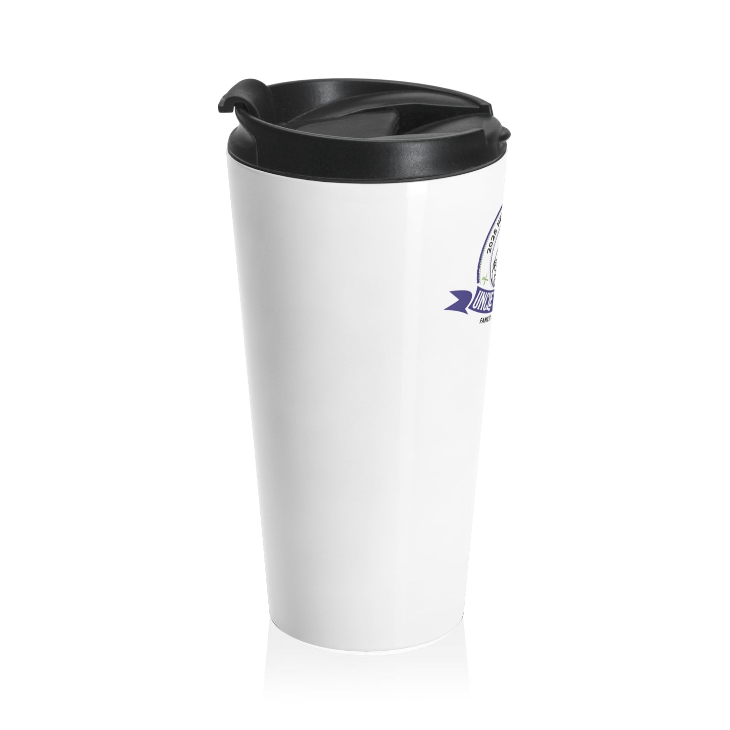 Travel Mug - Uncle Clarence BBQ 2025 Heritage Logo Family Legacy Tradition