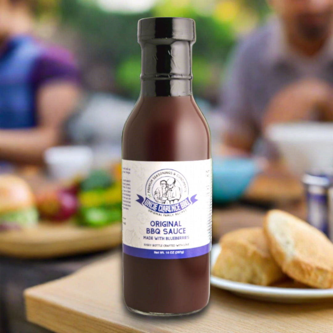 Uncle Clarence BBQ's Original Barbecue Sauce Made with Blueberries