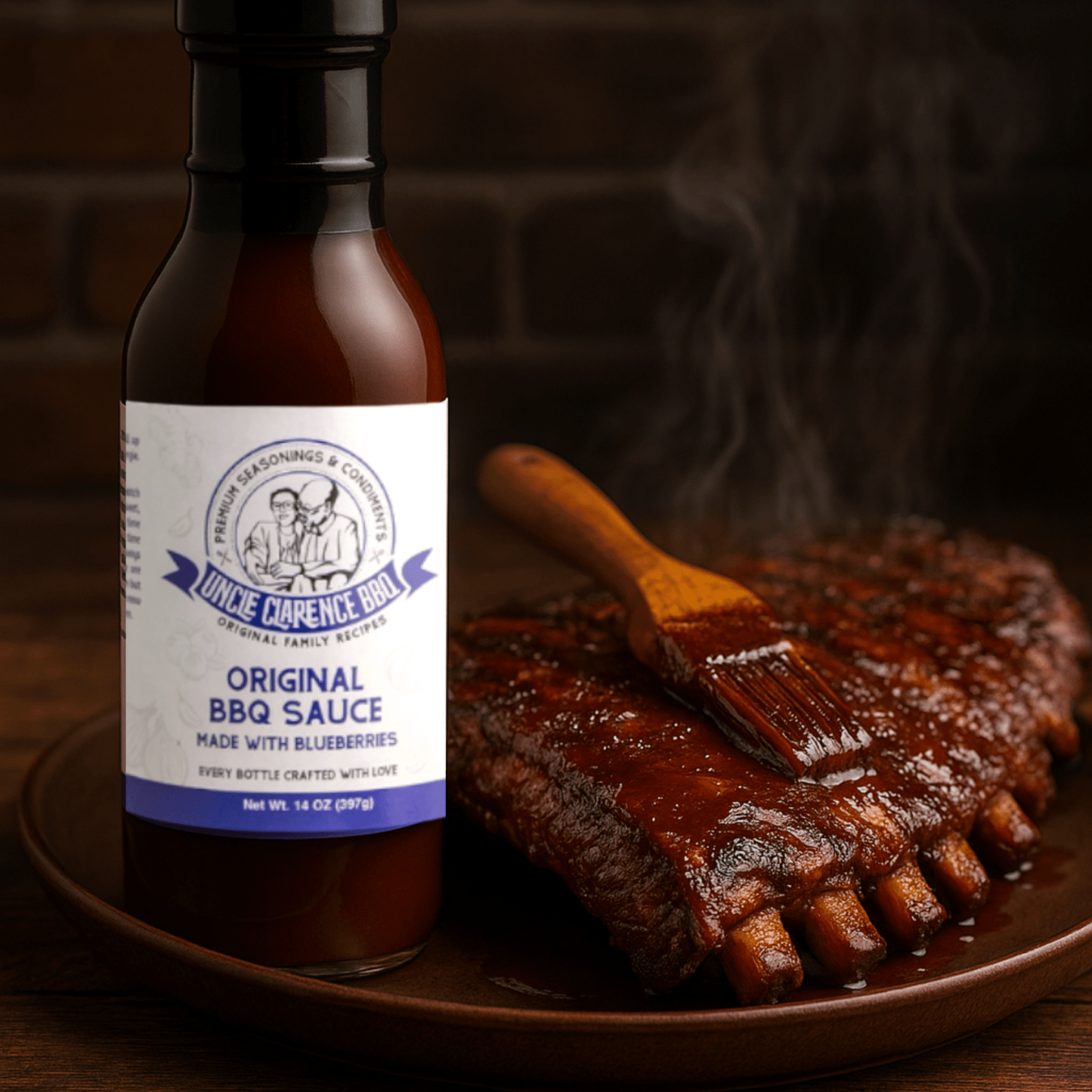 Blueberry BBQ Sauce – Small Batch, Vegan, Kosher, Gluten - Free - Uncle Clarence BBQ