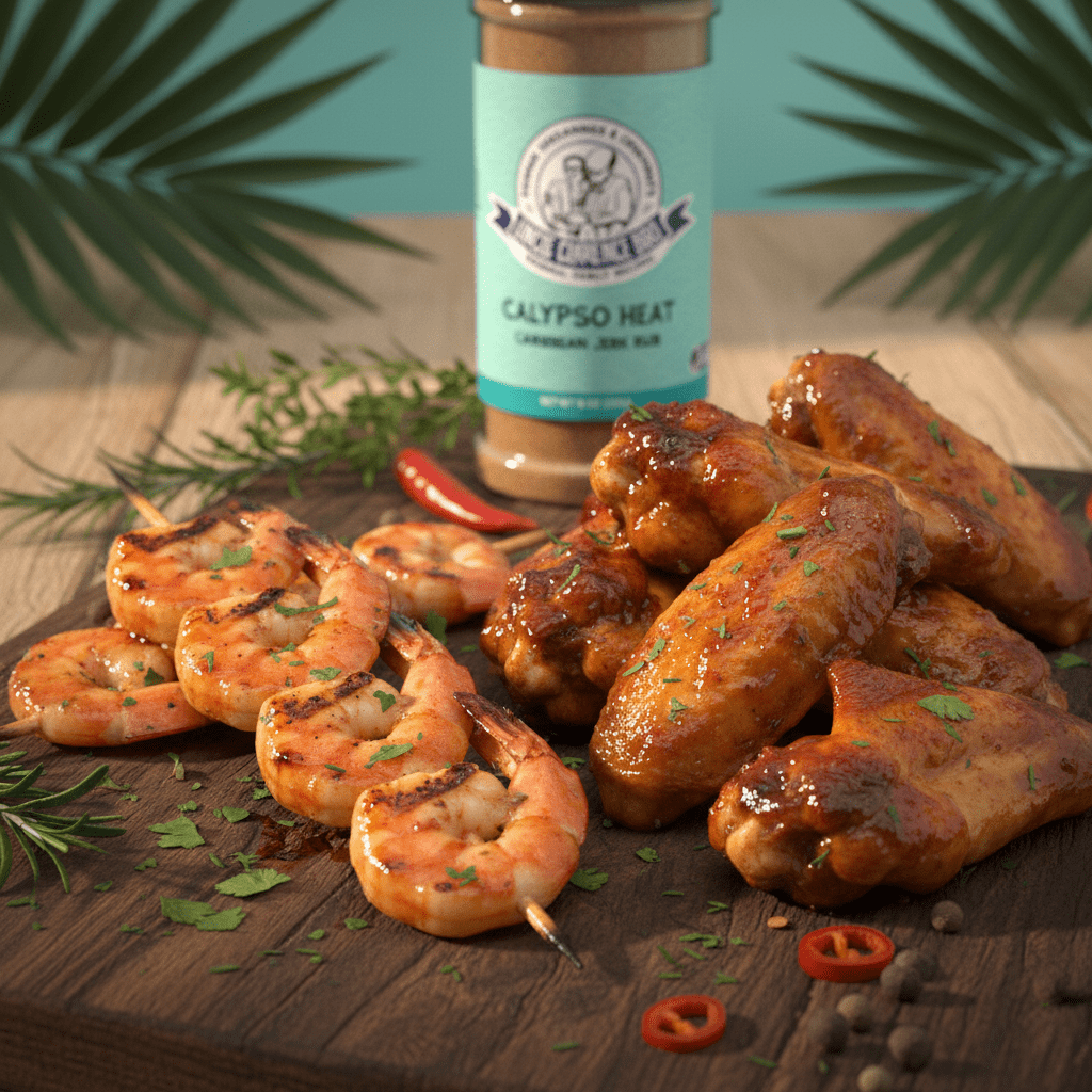 Calypso Heat Caribbean Jerk Rub – 12 - Pack Case (Retail) - Uncle Clarence BBQ