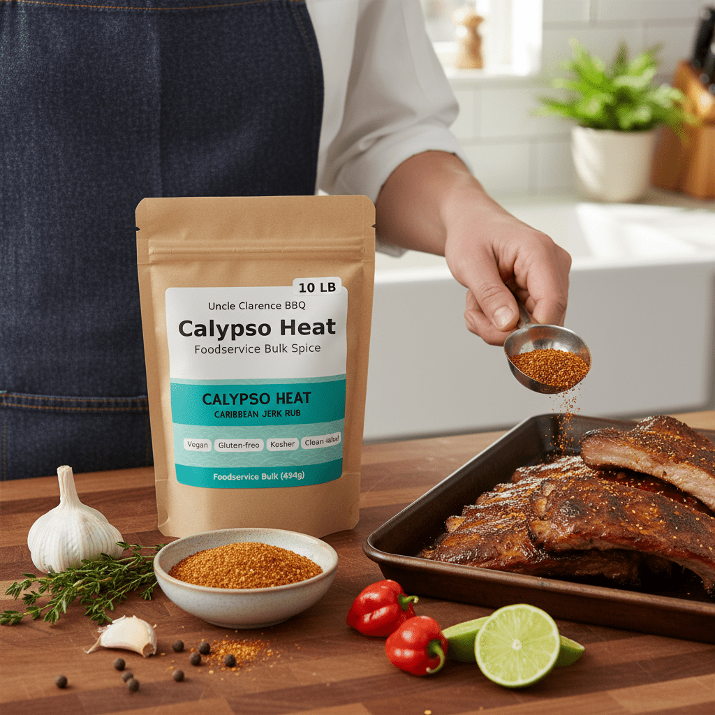 Calypso Heat Caribbean Jerk Rub – 12 - Pack Case (Retail) - Uncle Clarence BBQ