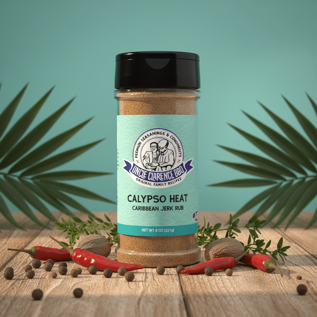Calypso Heat Caribbean Jerk Rub – 12 - Pack Case (Retail) - Uncle Clarence BBQ