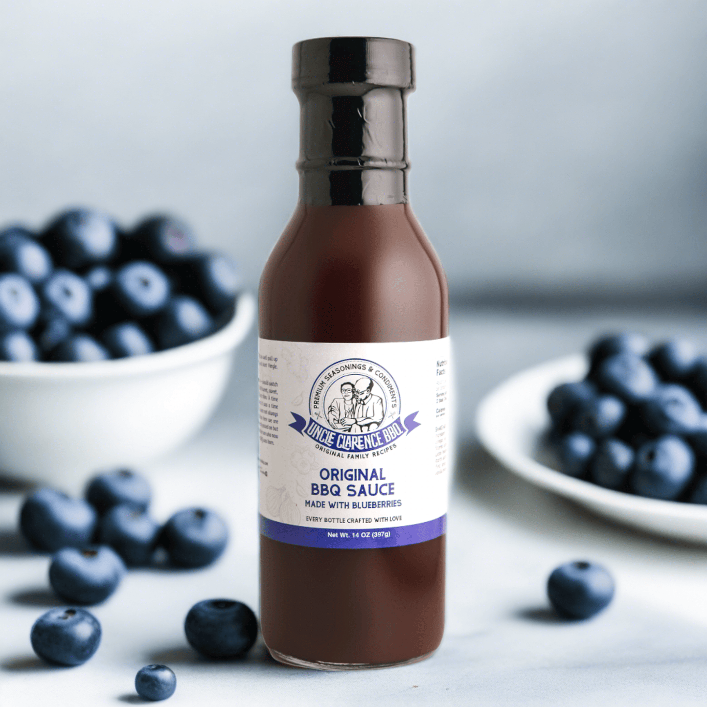 Original Sauce Made with Blueberries 6 - Pack Case - Uncle Clarence BBQ