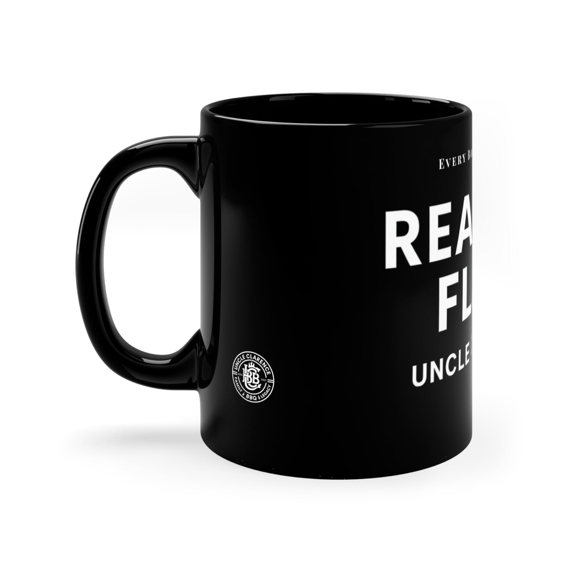 Real Bold Flavor" Signature Mug – Uncle Clarence BBQ Edition - Uncle Clarence BBQ