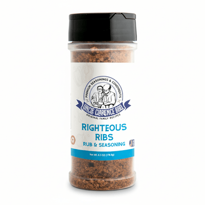 Righteous Ribs Rub | Bold Flavor, Lower Sodium BBQ Seasoning - Uncle Clarence BBQ