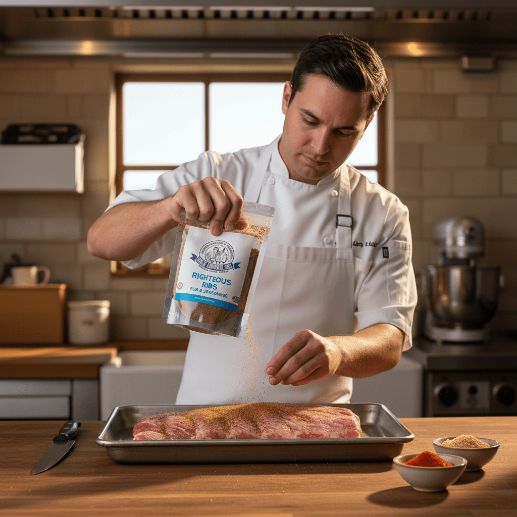 Righteous Ribs Rub Seasoning – 12 - Pack Case | Uncle Clarence BBQ Wholesale - Uncle Clarence BBQ