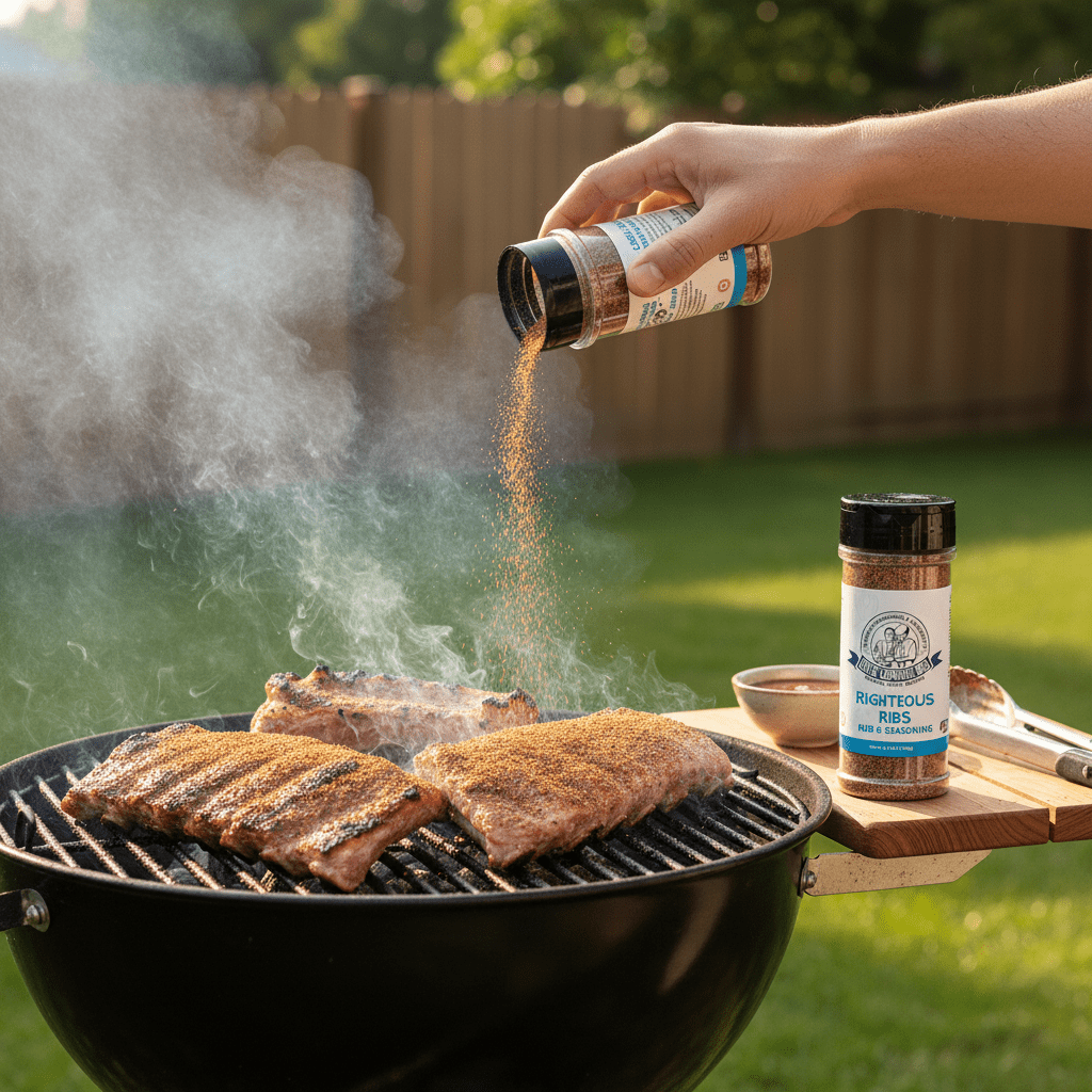 Righteous Ribs Rub Seasoning – 12 - Pack Case | Uncle Clarence BBQ Wholesale - Uncle Clarence BBQ