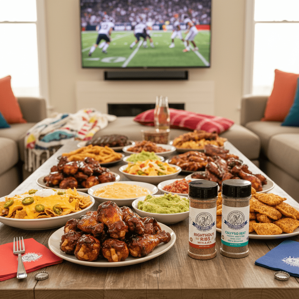 Two - Spice Gift Box – Righteous Ribs with a Kick & Calypso Heat Jerk Rub | Uncle Clarence BBQ - Uncle Clarence BBQ