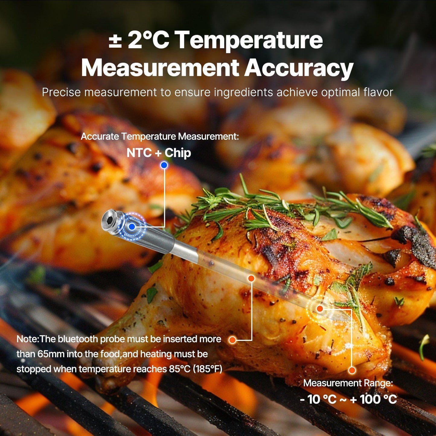 UCBBQ Premium Wireless Smart Thermometer by VEVOR - Uncle Clarence BBQ