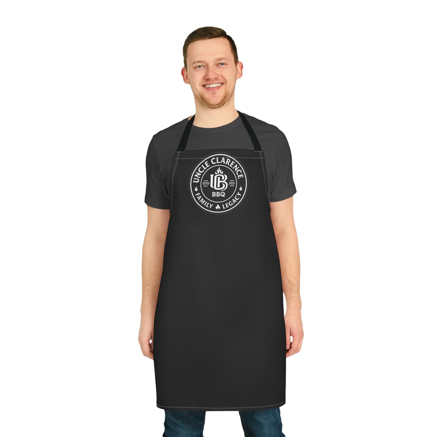 Uncle Clarence BBQ Apron - 5 - Color Straps, Grilling Gift, Cooking Attire, Father's Day, Backyard Gatherings, BBQ Lovers - Uncle Clarence BBQ
