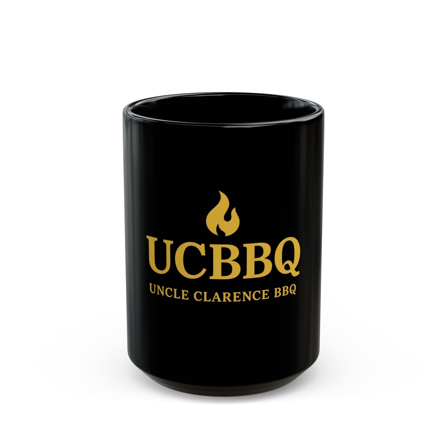 Uncle Clarence BBQ Black Mug - 11oz & 15oz Coffee Cup for Grill Lovers - Uncle Clarence BBQ