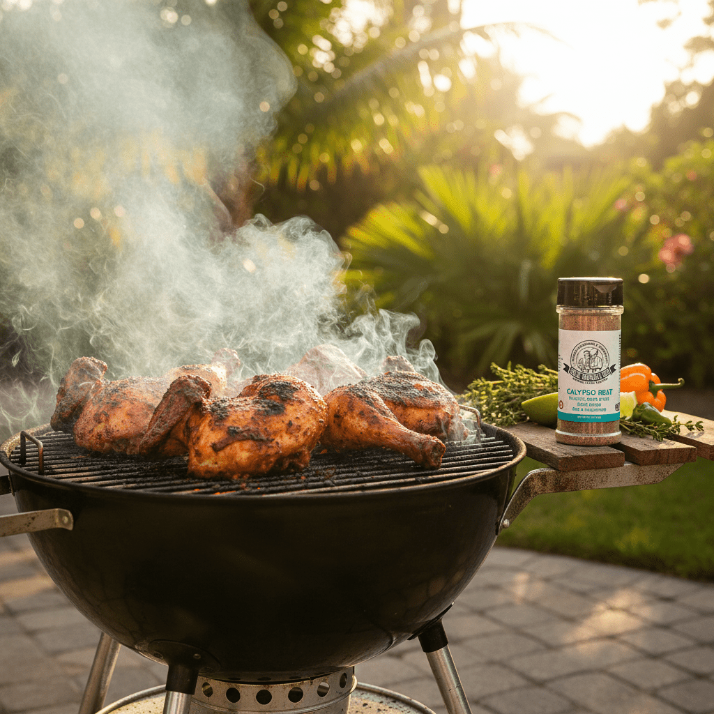 Uncle Clarence BBQ Calypso Heat – Caribbean Jerk Rub & Seasoning, 18 - Spice Blend, All - Natural, Kosher Certified, 4.8 oz - Uncle Clarence BBQ