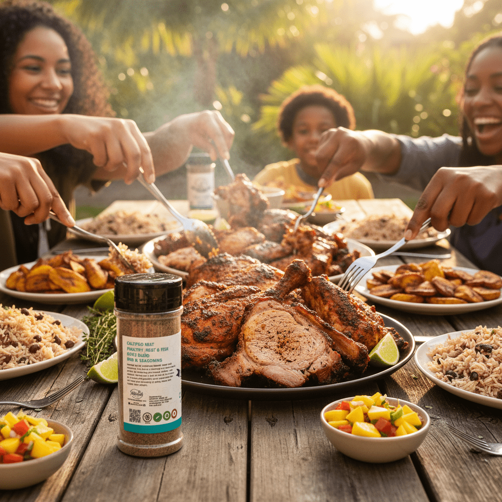 Uncle Clarence BBQ Calypso Heat – Caribbean Jerk Rub & Seasoning, 18 - Spice Blend, All - Natural, Kosher Certified, 4.8 oz - Uncle Clarence BBQ