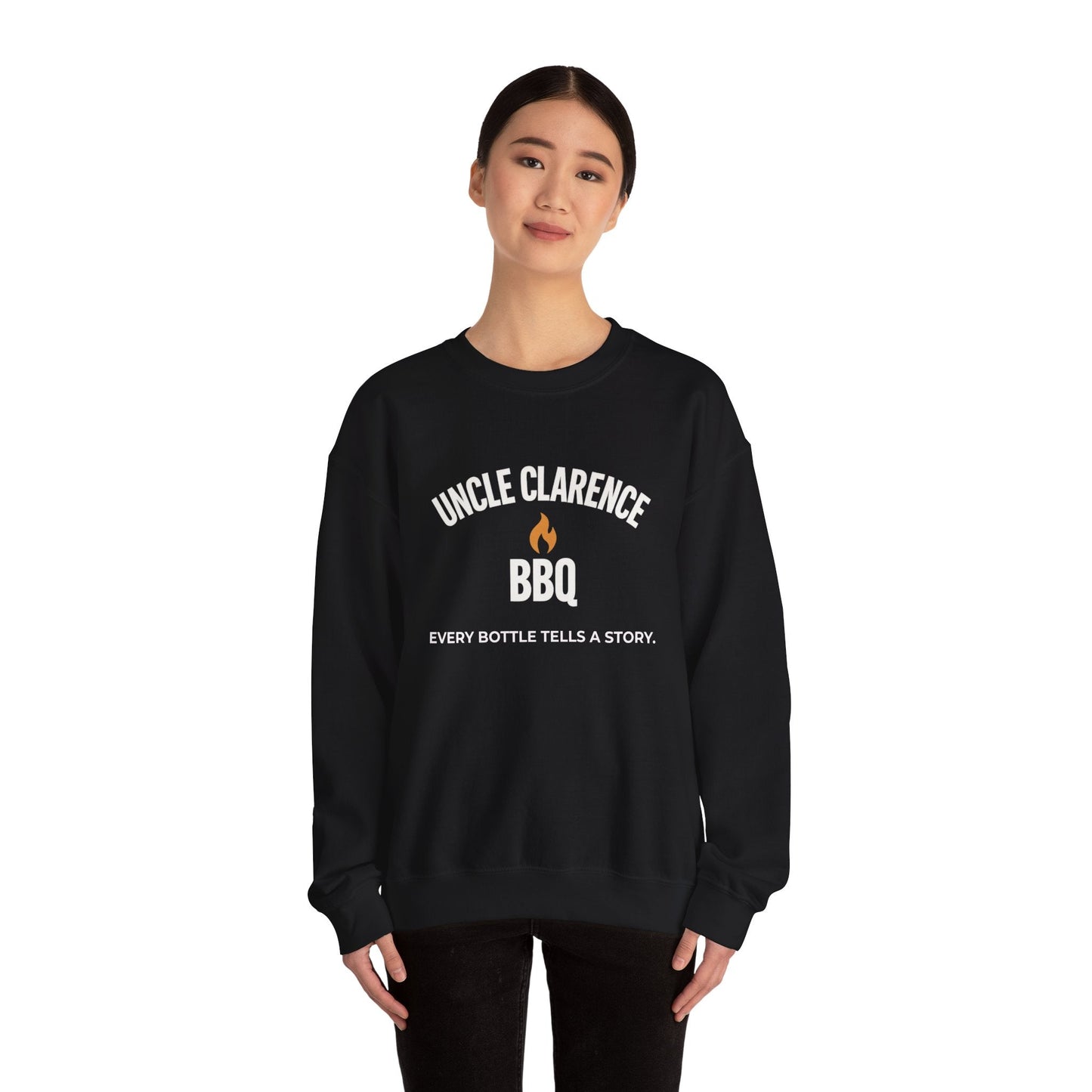 Uncle Clarence BBQ Premium Crewneck Sweatshirt – Heritage Lifestyle Collection - Uncle Clarence BBQ