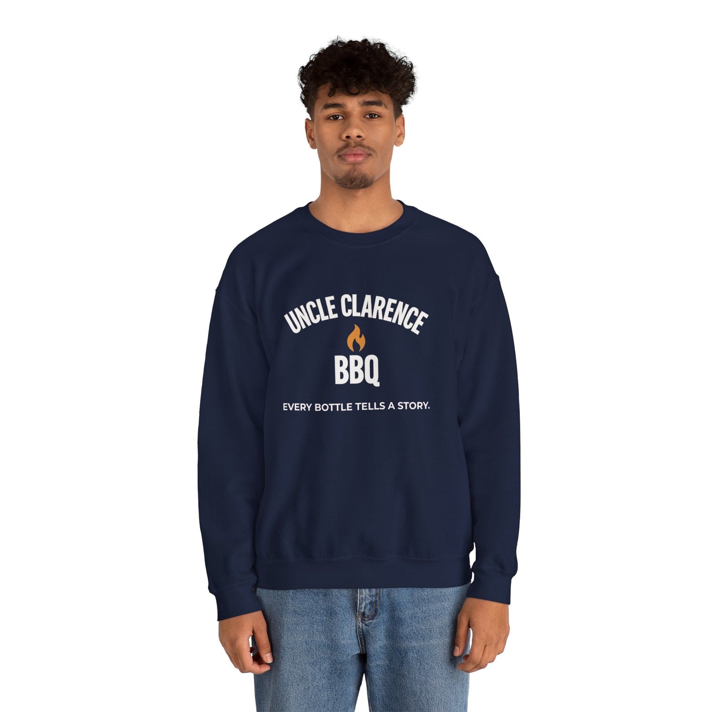 Uncle Clarence BBQ Premium Crewneck Sweatshirt – Heritage Lifestyle Collection - Uncle Clarence BBQ