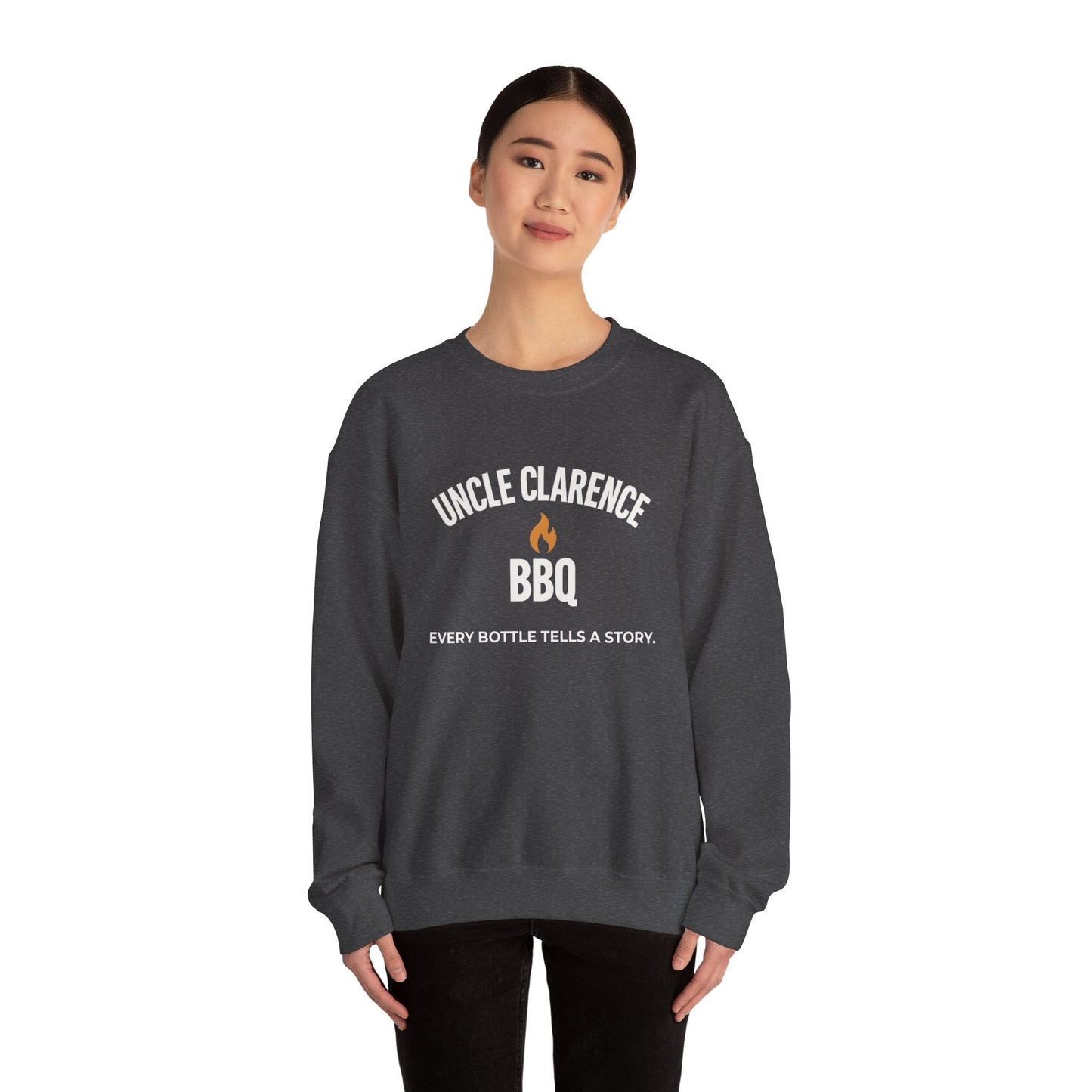 Uncle Clarence BBQ Premium Crewneck Sweatshirt – Heritage Lifestyle Collection - Uncle Clarence BBQ