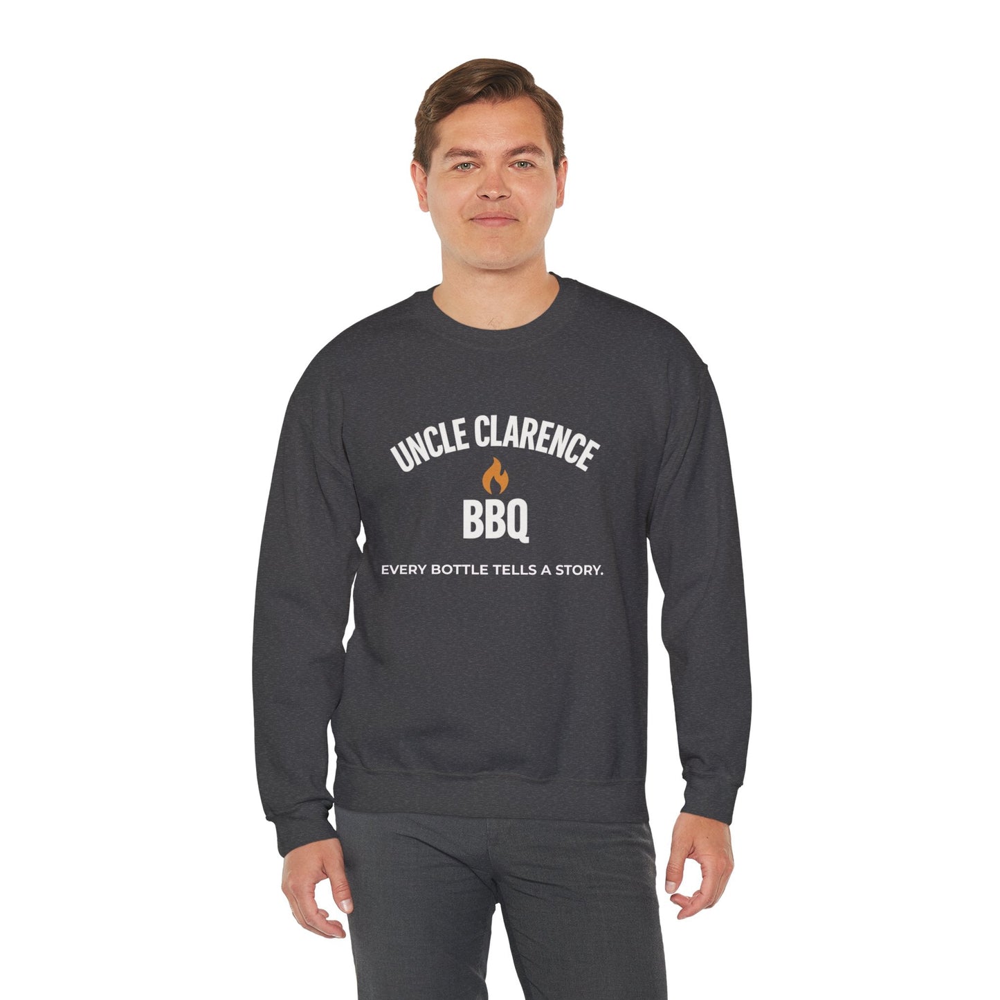 Uncle Clarence BBQ Premium Crewneck Sweatshirt – Heritage Lifestyle Collection - Uncle Clarence BBQ