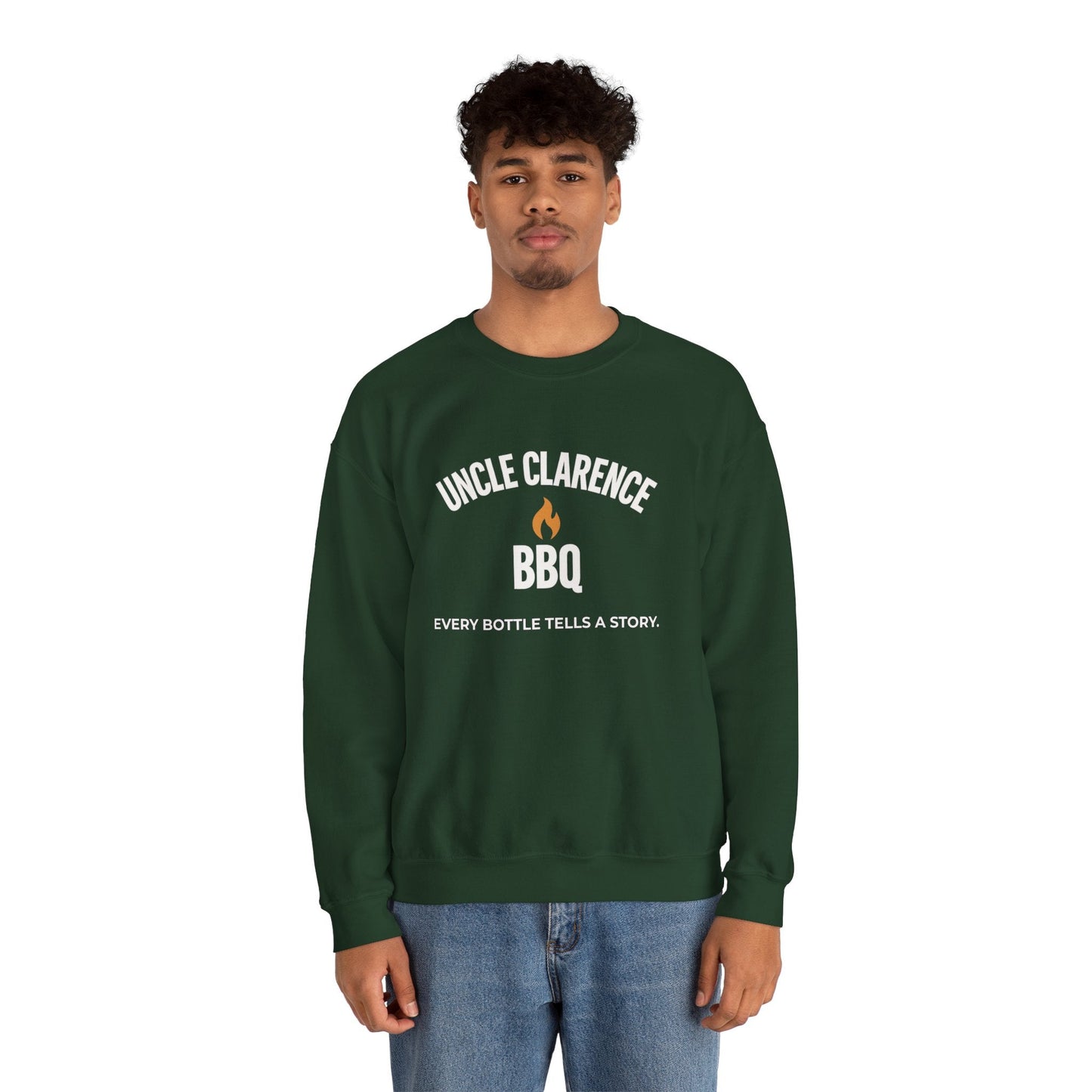 Uncle Clarence BBQ Premium Crewneck Sweatshirt – Heritage Lifestyle Collection - Uncle Clarence BBQ