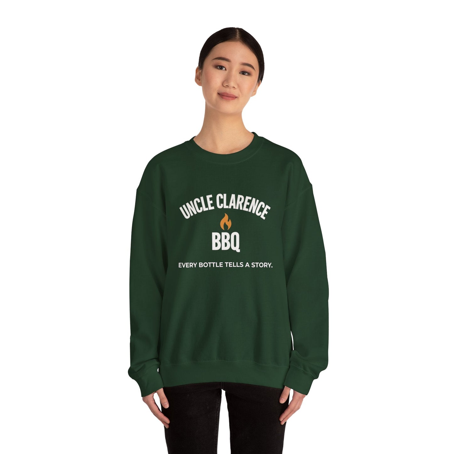 Uncle Clarence BBQ Premium Crewneck Sweatshirt – Heritage Lifestyle Collection - Uncle Clarence BBQ