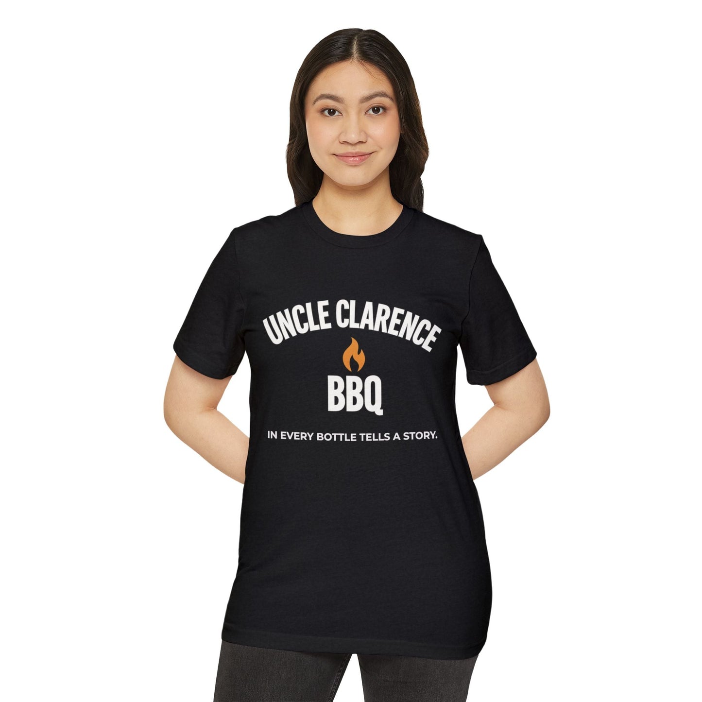 Uncle Clarence BBQ Premium Tee – In Every Bottle Tells a Story - Uncle Clarence BBQ