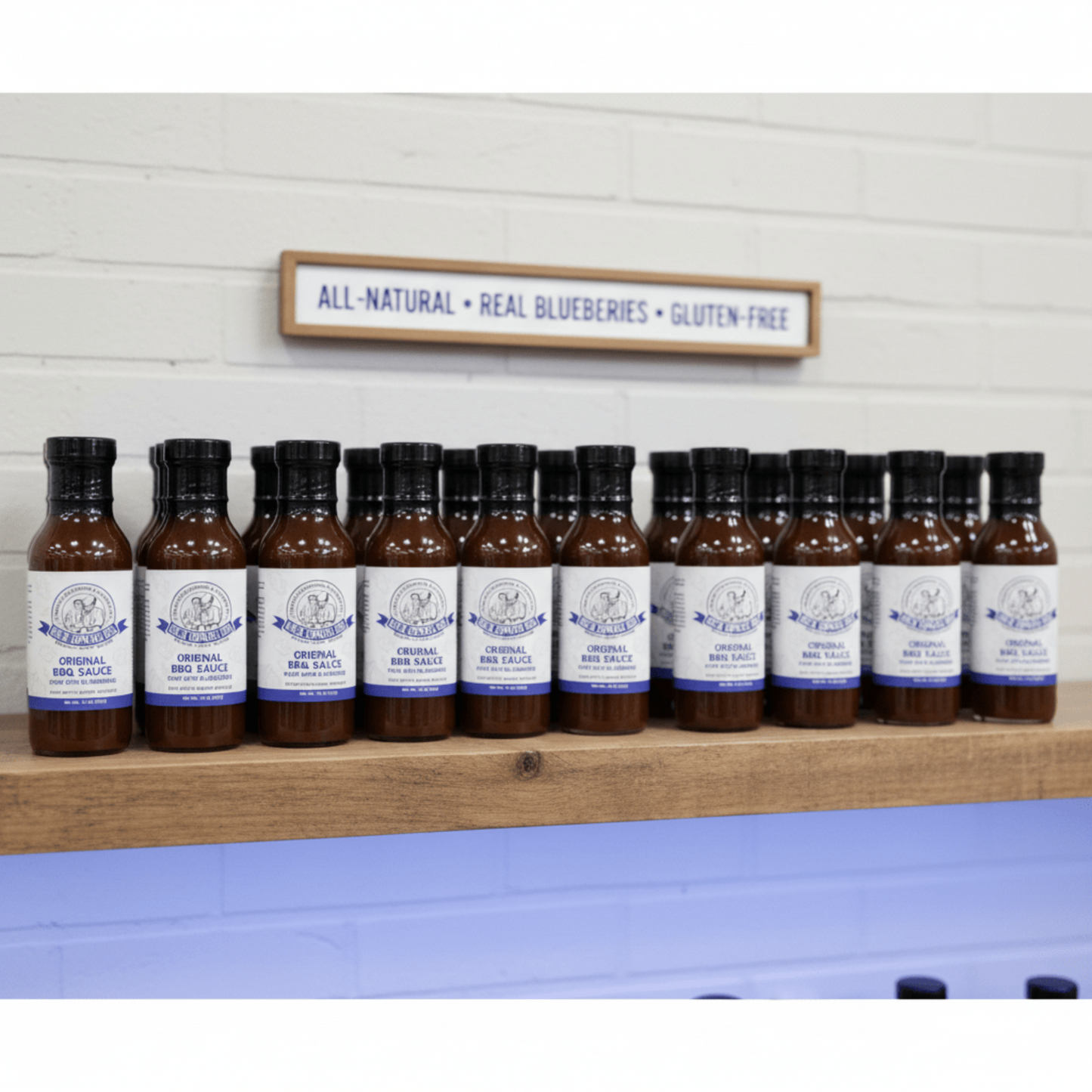 Uncle Clarence BBQ Sauce – Original Blueberry (14 oz) Gluten - Free - Uncle Clarence BBQ