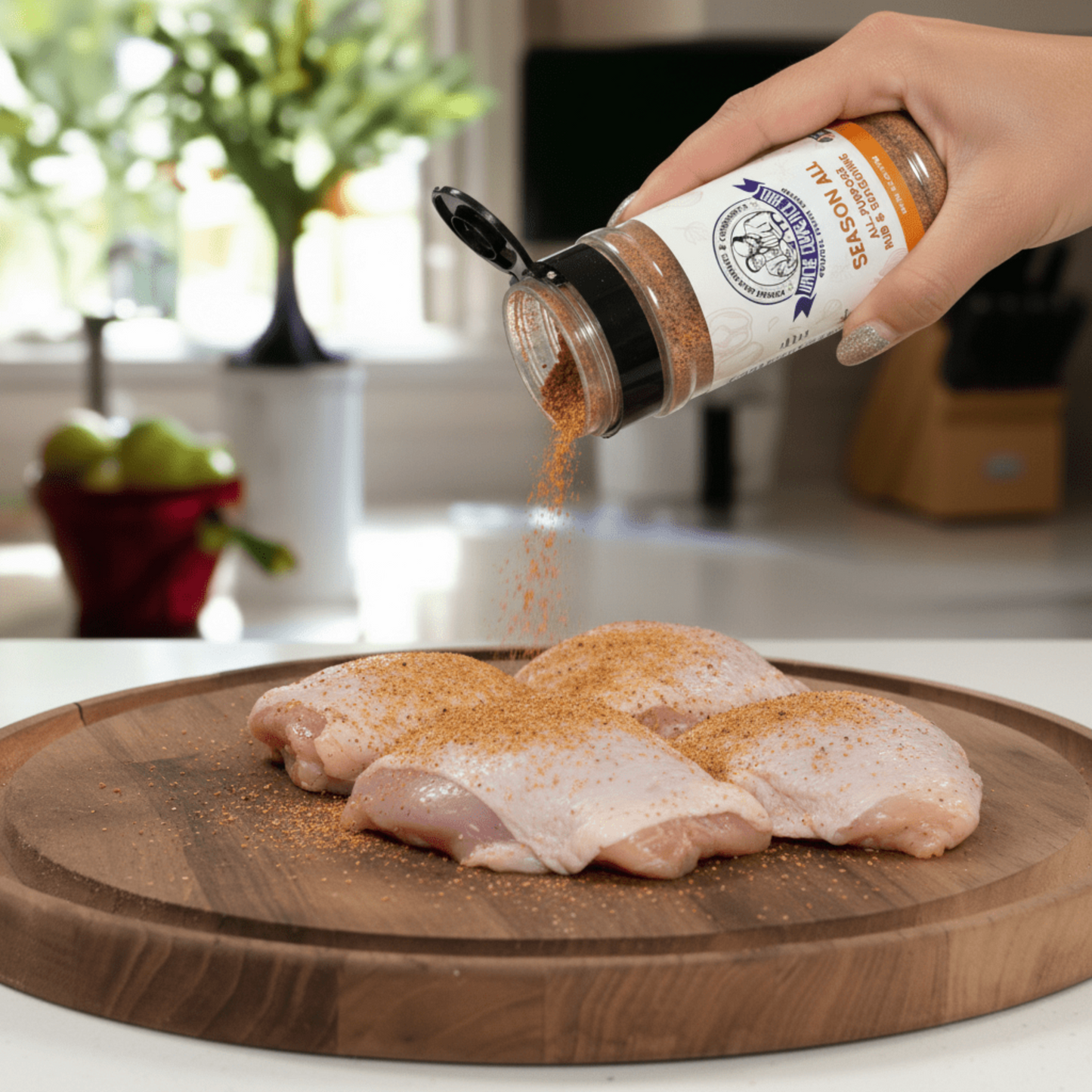 Uncle Clarence BBQ Season All – All - Purpose Herb & Spice Blend, Low - Sodium (60 mg), Kosher Certified, 4.2 oz - Uncle Clarence BBQ