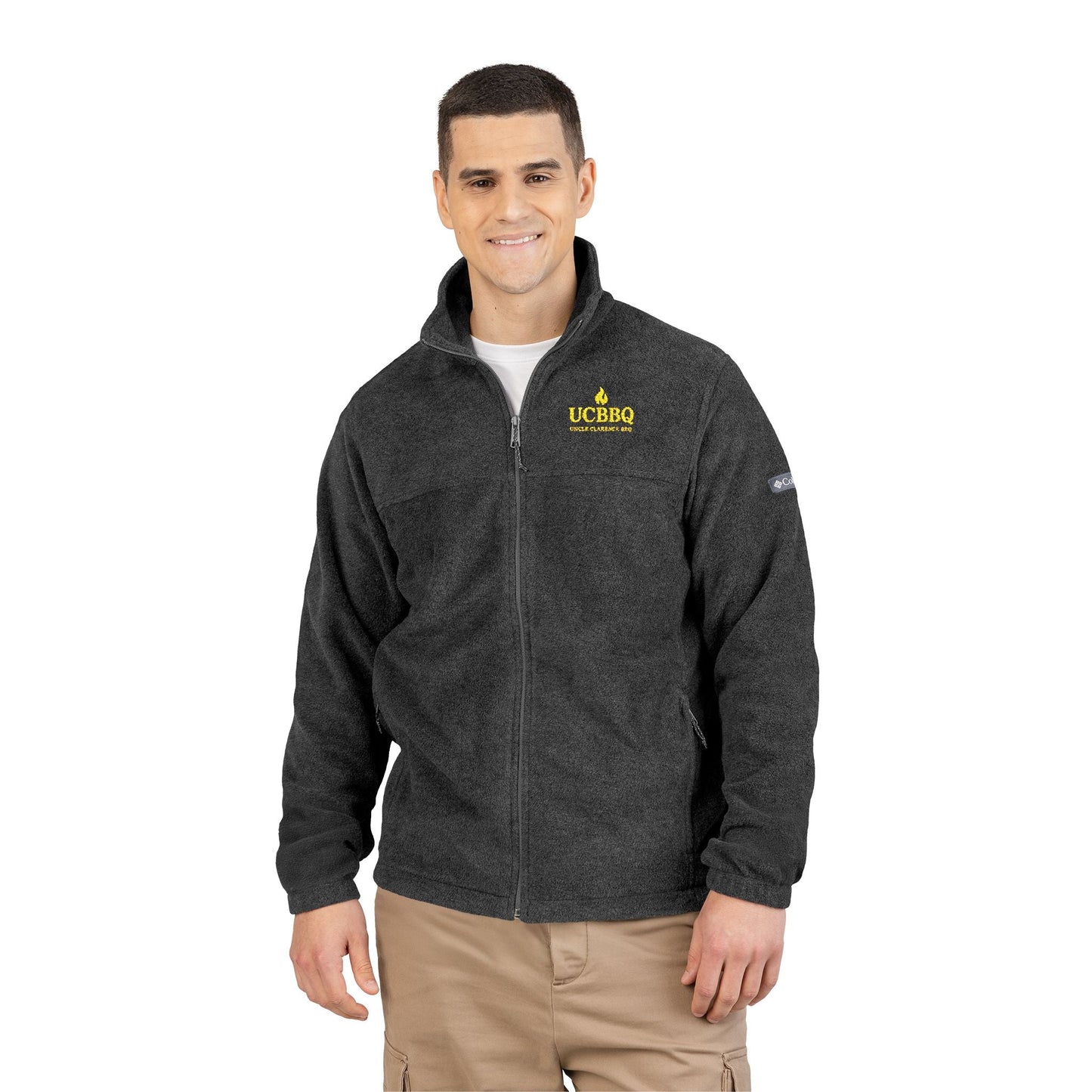 Uncle Clarence BBQ – UCBBQ Heritage Fleece Jacket (Embroidered Columbia Edition) - Uncle Clarence BBQ