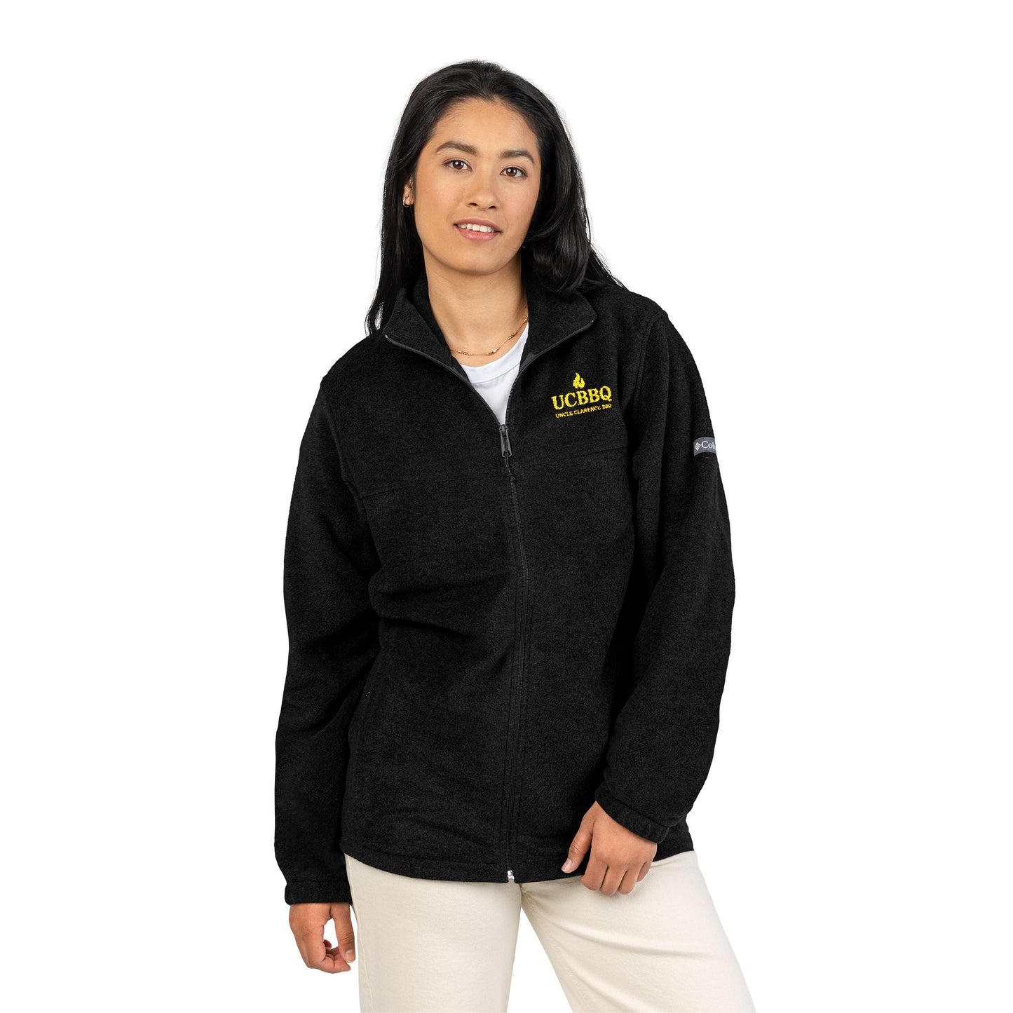 Uncle Clarence BBQ – UCBBQ Heritage Fleece Jacket (Embroidered Columbia Edition) - Uncle Clarence BBQ