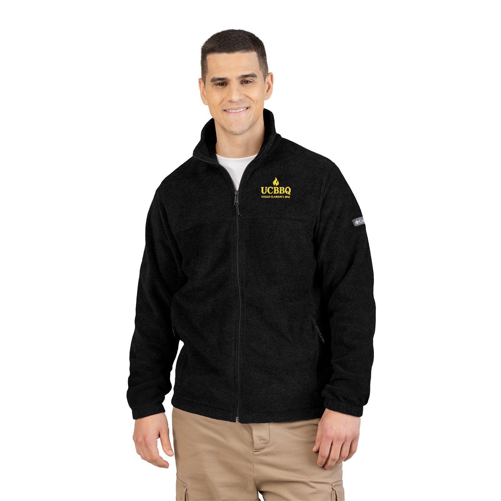 Uncle Clarence BBQ – UCBBQ Heritage Fleece Jacket (Embroidered Columbia Edition) - Uncle Clarence BBQ