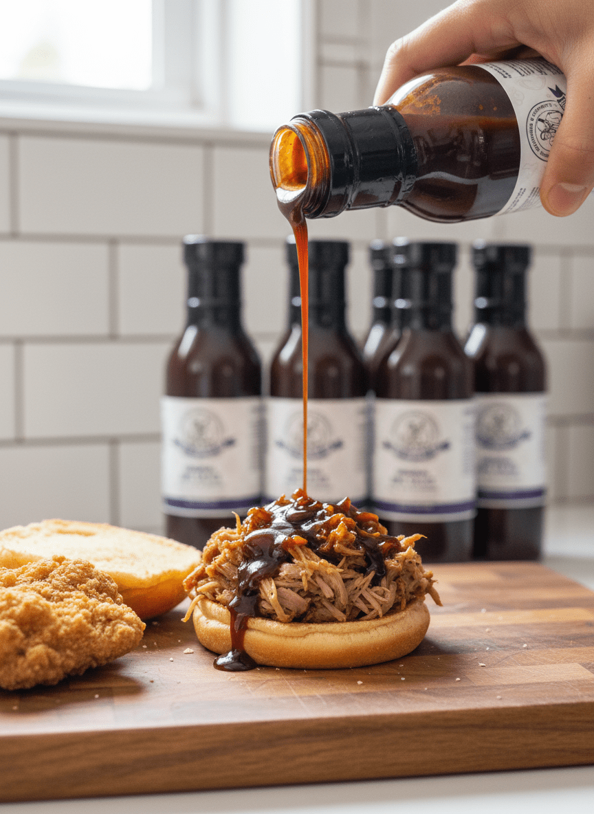 Uncle Clarence Original BBQ Sauce 6 - Pack Case | All - Natural, Gluten - Free, Sweet & Smoky Blueberry BBQ - Uncle Clarence BBQ