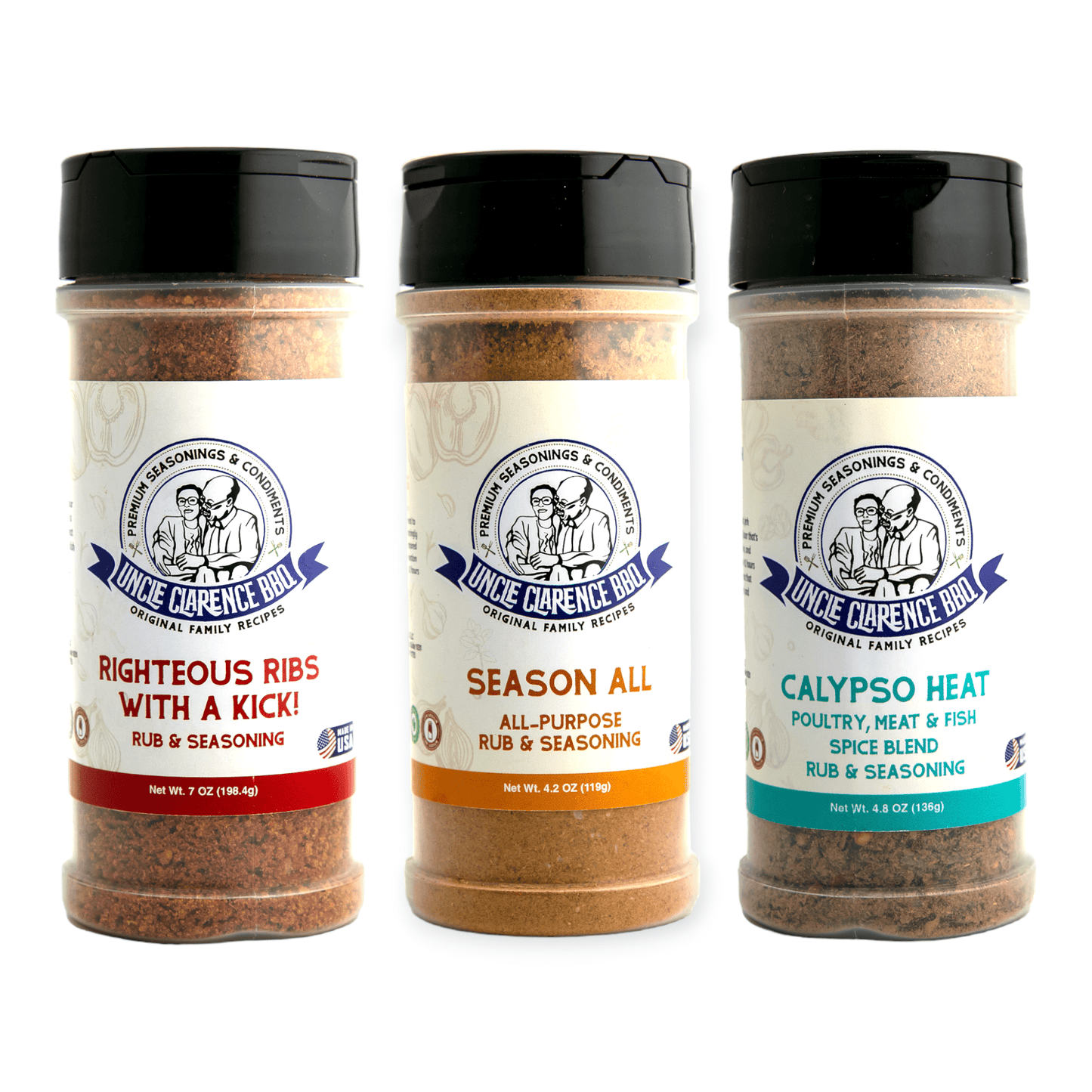 Uncle Clarence Spice Set for Perfect Barbecue Flavor - Uncle Clarence BBQ