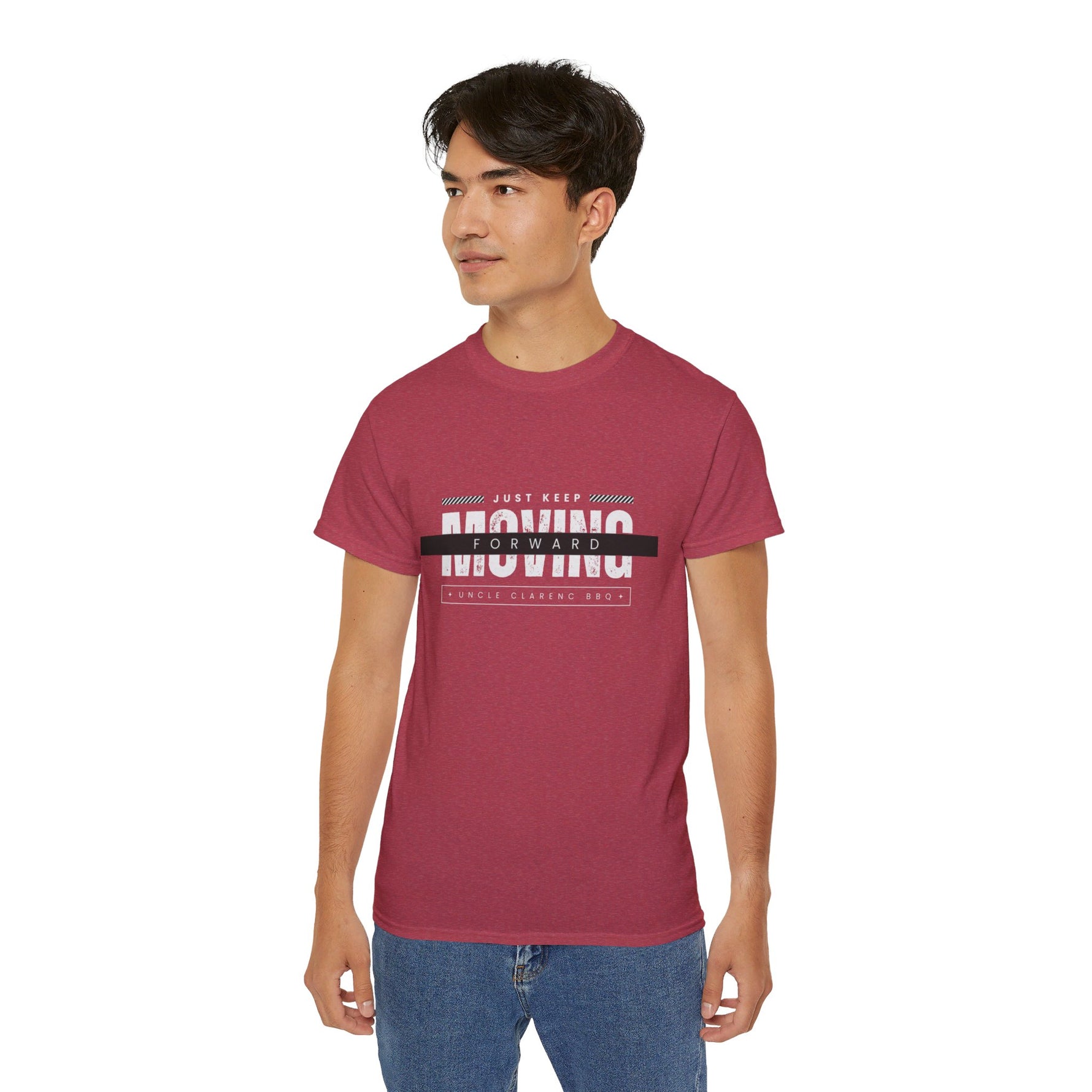 UCBBQ Keep Moving Forward T-shirt.