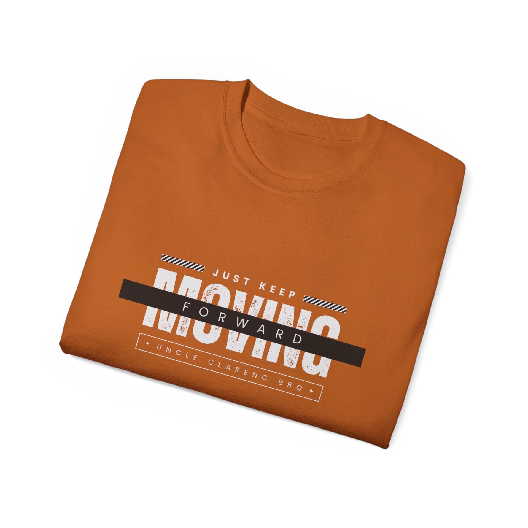 UCBBQ Keep Moving Forward T-shirt.