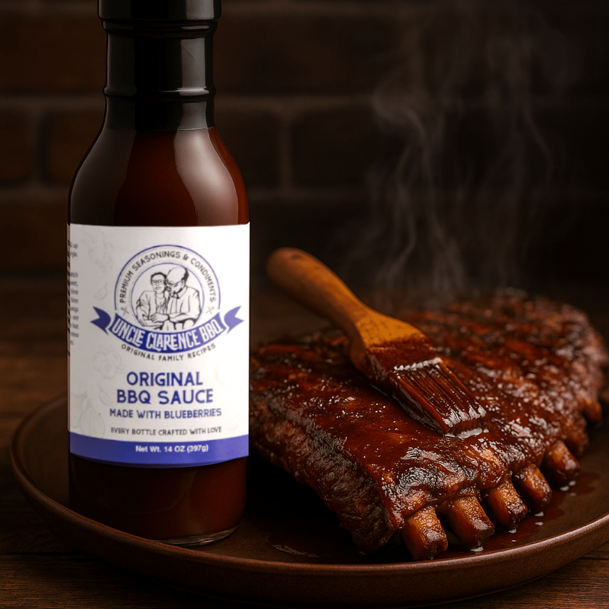 Blueberry BBQ Sauce – Small Batch, Vegan, Kosher, Gluten - Free - Uncle Clarence BBQ