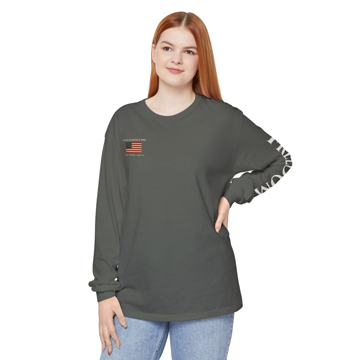 Freedom Heritage Long Sleeve Shirt | Uncle Clarence BBQ – Legacy, Labor & American Craft - Uncle Clarence BBQ
