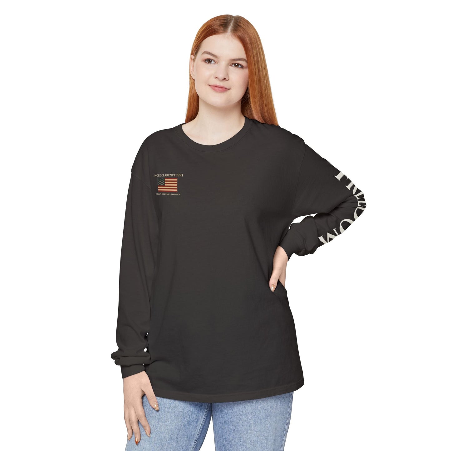 Freedom Heritage Long Sleeve Shirt | Uncle Clarence BBQ – Legacy, Labor & American Craft - Uncle Clarence BBQ