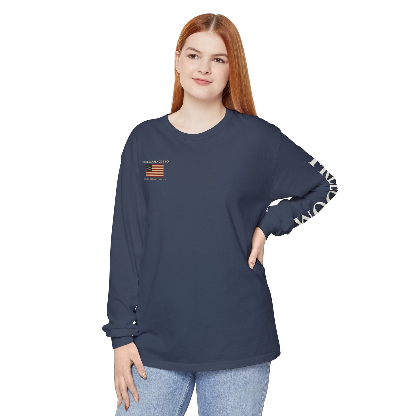Freedom Heritage Long Sleeve Shirt | Uncle Clarence BBQ – Legacy, Labor & American Craft - Uncle Clarence BBQ