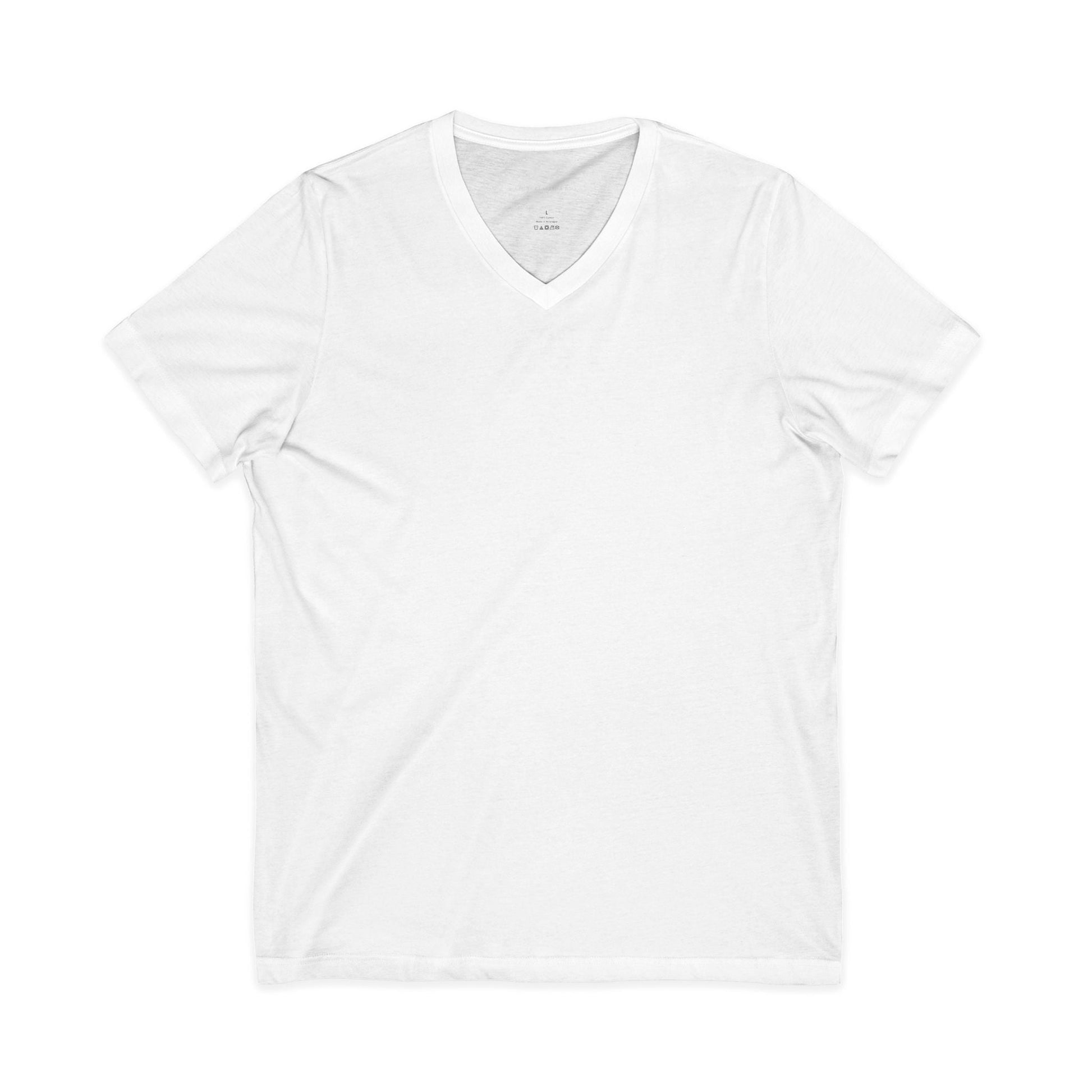 Freedom V‑Neck Tee –FreedomWear™ “Built by Work” V - Neck T-Shirt | Uncle Clarence BBQ Subtle Back Text Patriotic Casual Shirt - Uncle Clarence BBQ
