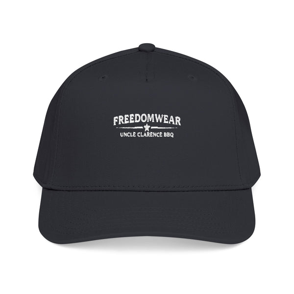 Freedomwear Embroidered Baseball Cap – Uncle Clarence BBQ | Mid - Profile Heritage Hat - Uncle Clarence BBQ