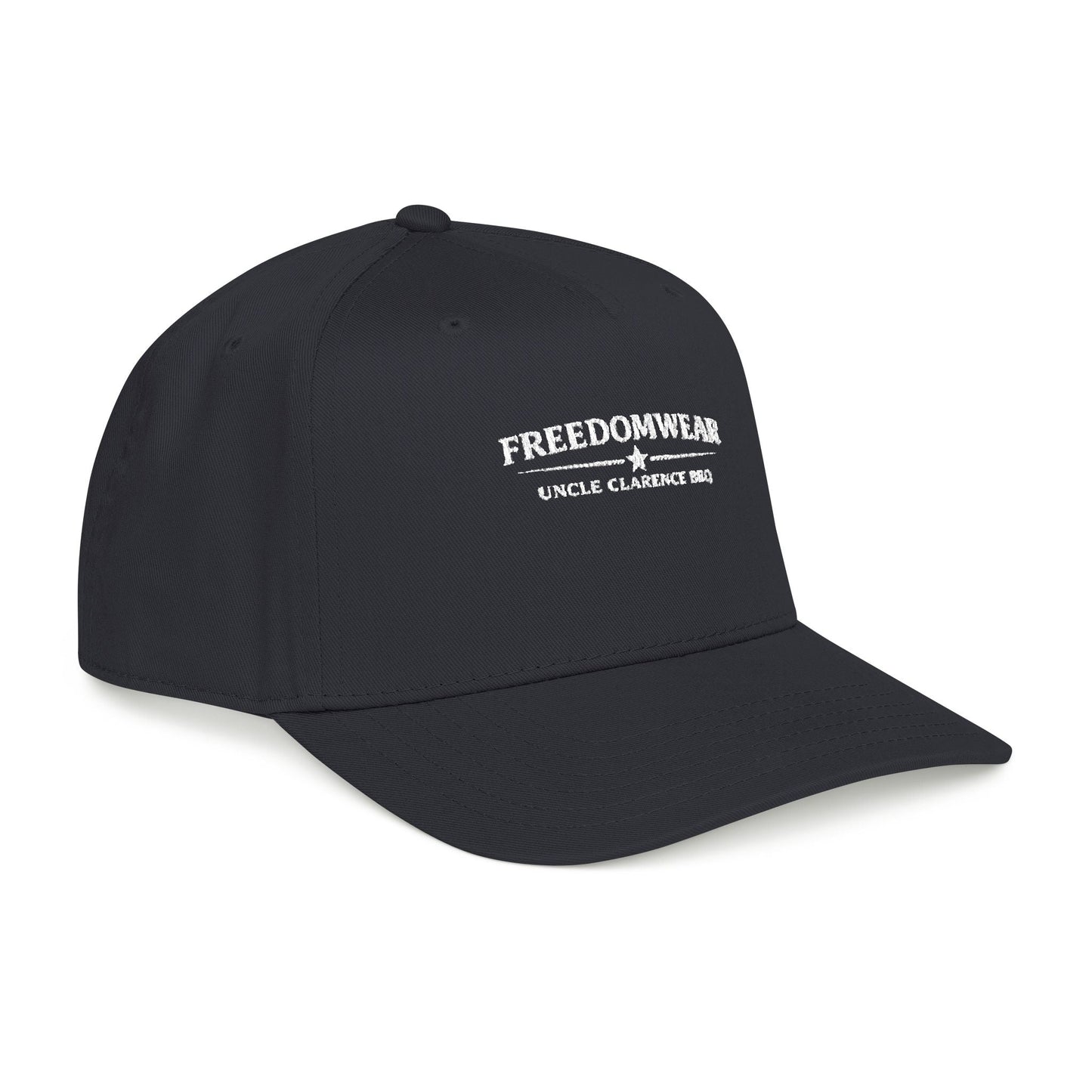 Freedomwear Embroidered Baseball Cap – Uncle Clarence BBQ | Mid - Profile Heritage Hat - Uncle Clarence BBQ