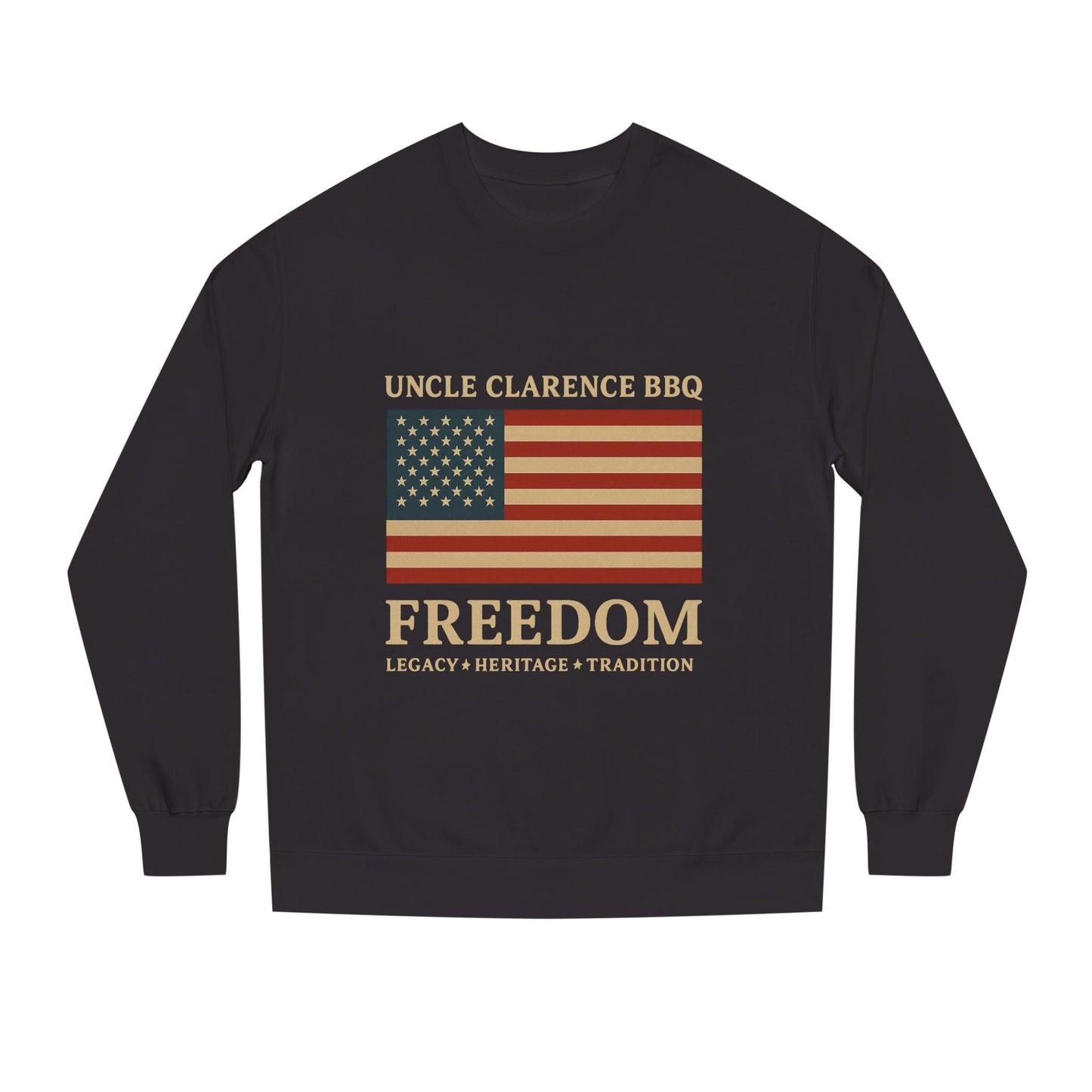 FreedomWear Heritage Flag Crew Neck Sweatshirt | Uncle Clarence BBQ - Uncle Clarence BBQ