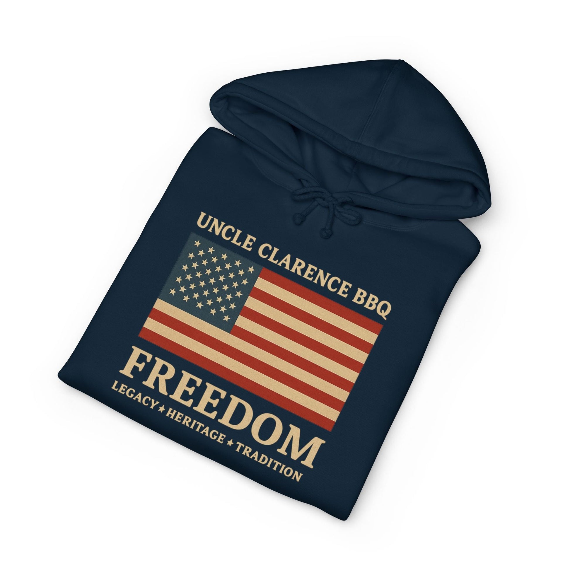 FreedomWear Heritage Flag Hoodie | Premium American BBQ Apparel by Uncle Clarence BBQ - Uncle Clarence BBQ