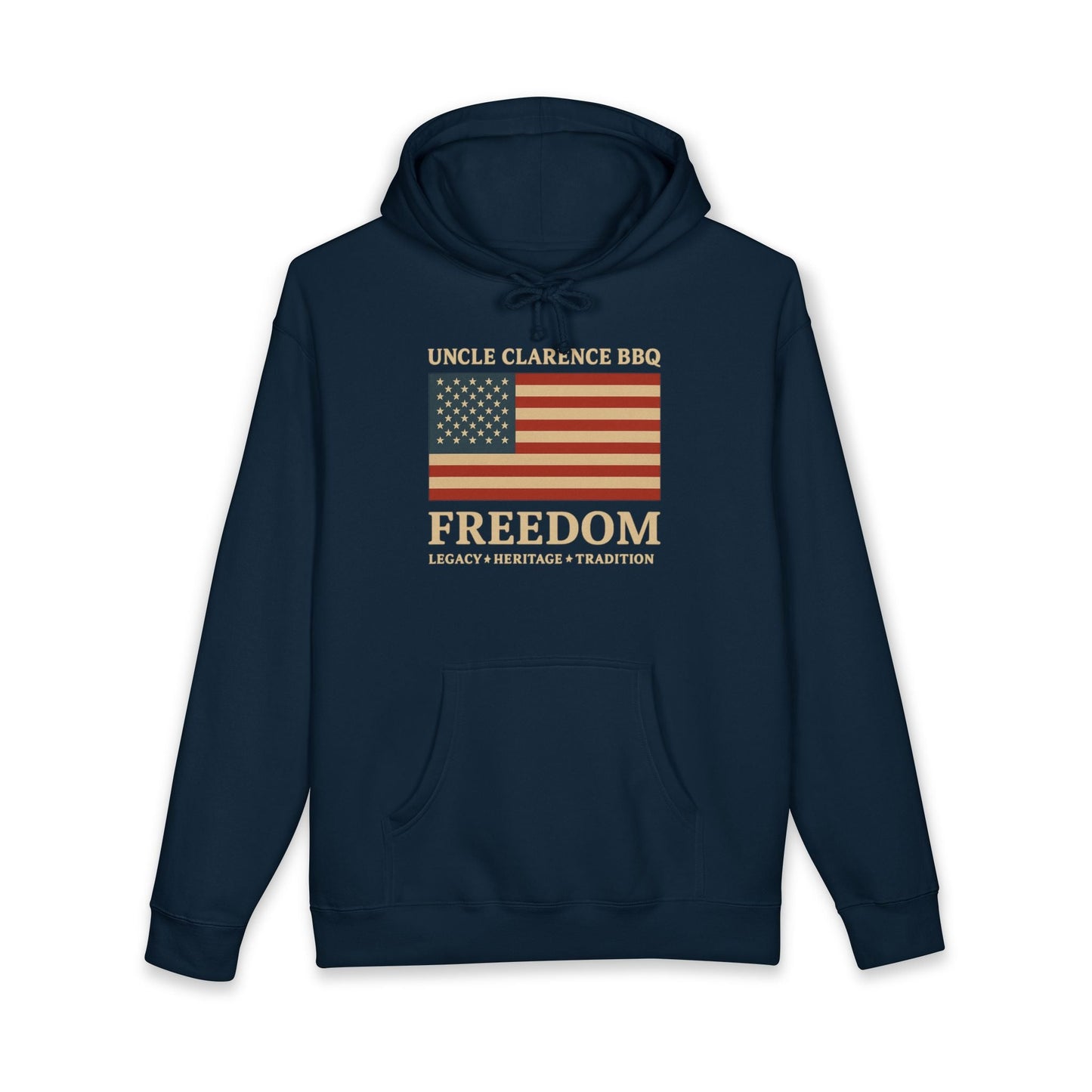 FreedomWear Heritage Flag Hoodie | Premium American BBQ Apparel by Uncle Clarence BBQ - Uncle Clarence BBQ