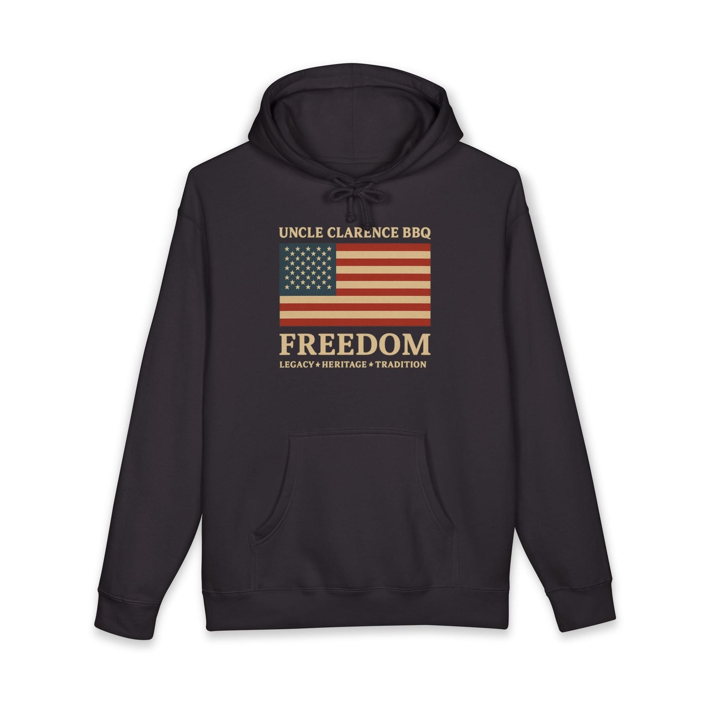 FreedomWear Heritage Flag Hoodie | Premium American BBQ Apparel by Uncle Clarence BBQ - Uncle Clarence BBQ