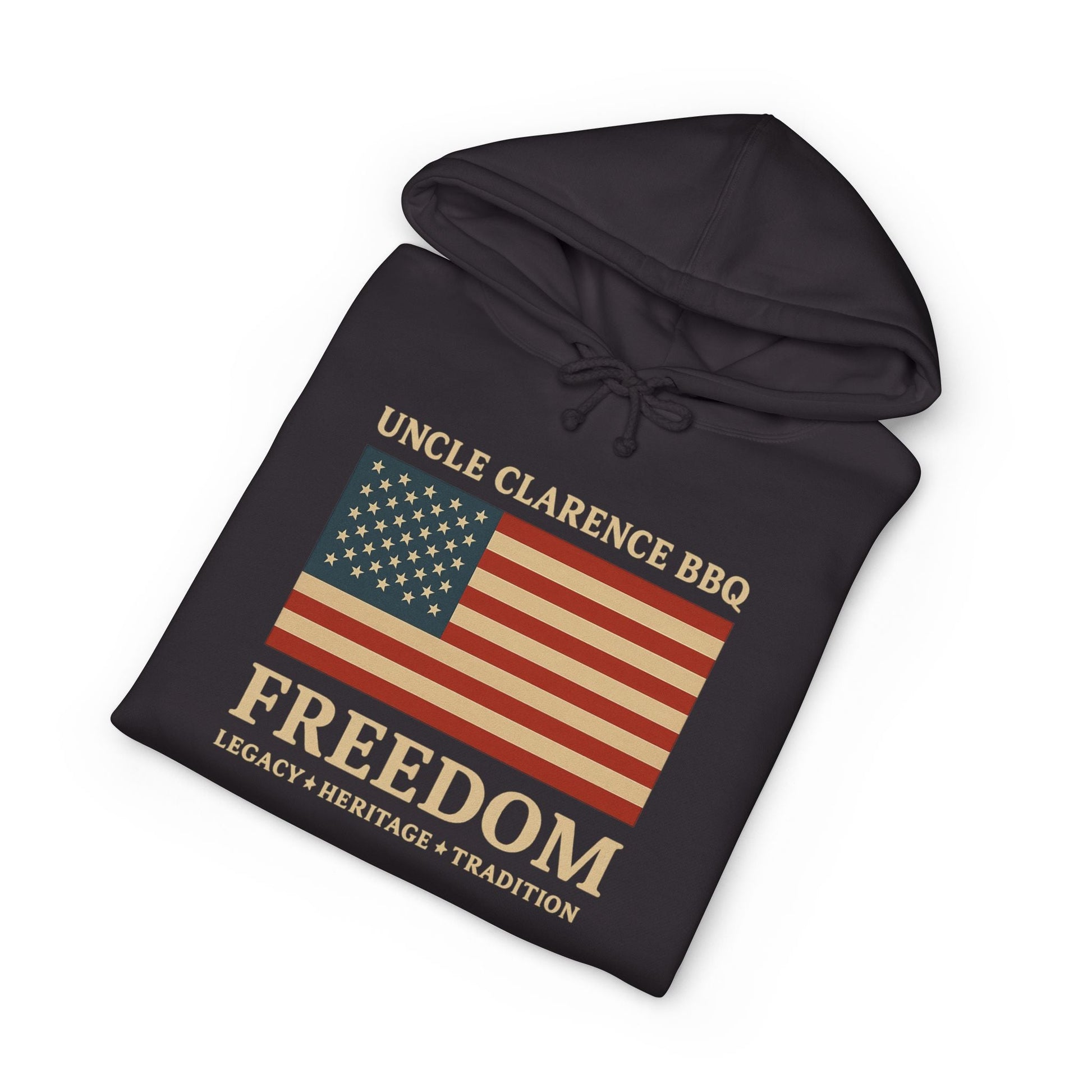 FreedomWear Heritage Flag Hoodie | Premium American BBQ Apparel by Uncle Clarence BBQ - Uncle Clarence BBQ
