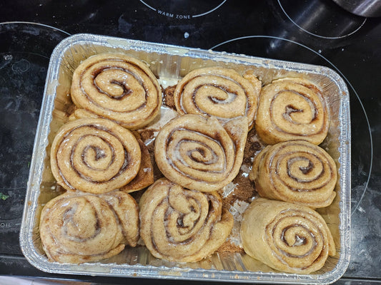 Fresh - Baked Cinnamon Rolls – 6 or 9 Pack Pan - Uncle Clarence BBQ