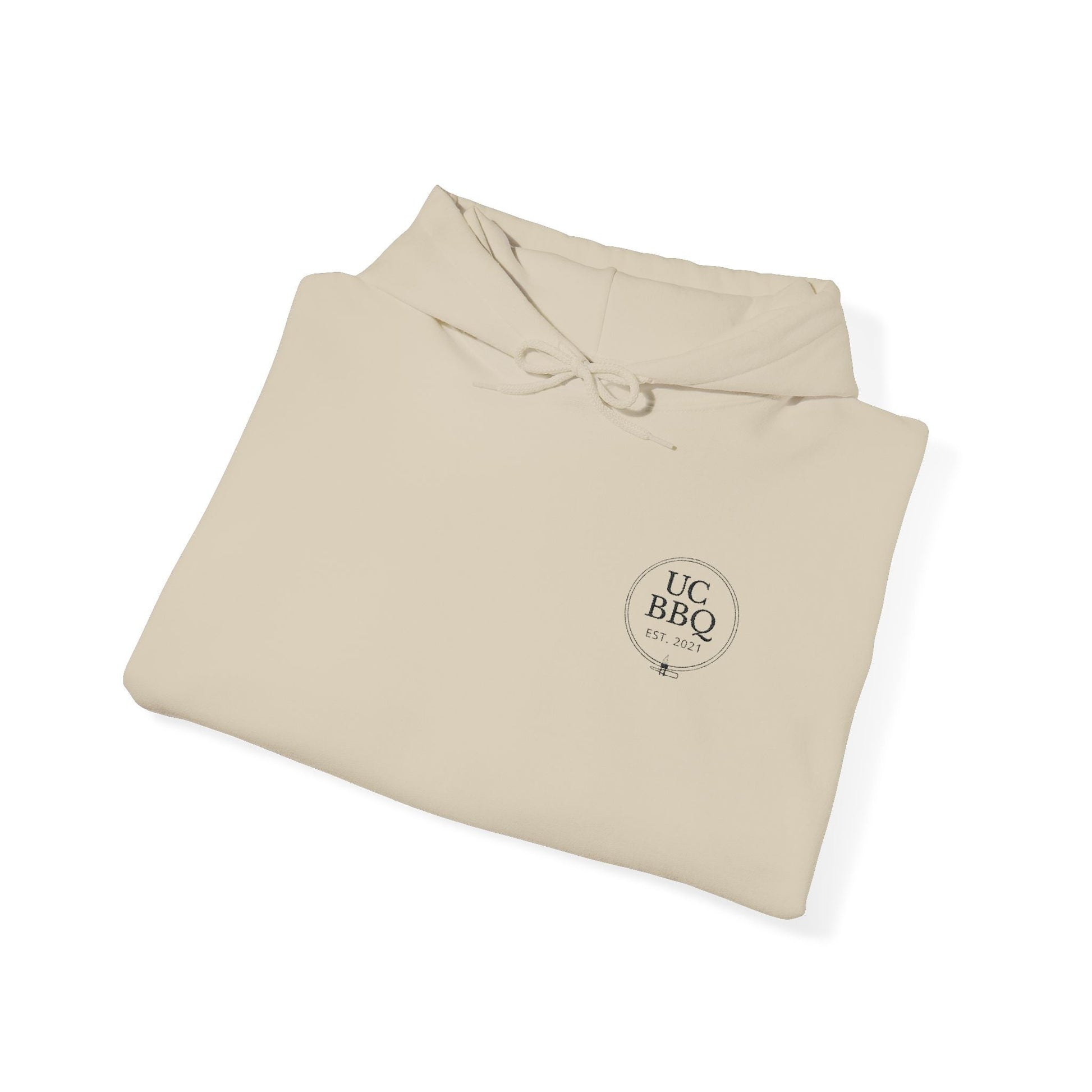 Hooded Sweatshirt Uncle Clarence BBQ Monogram Design - Uncle Clarence BBQ