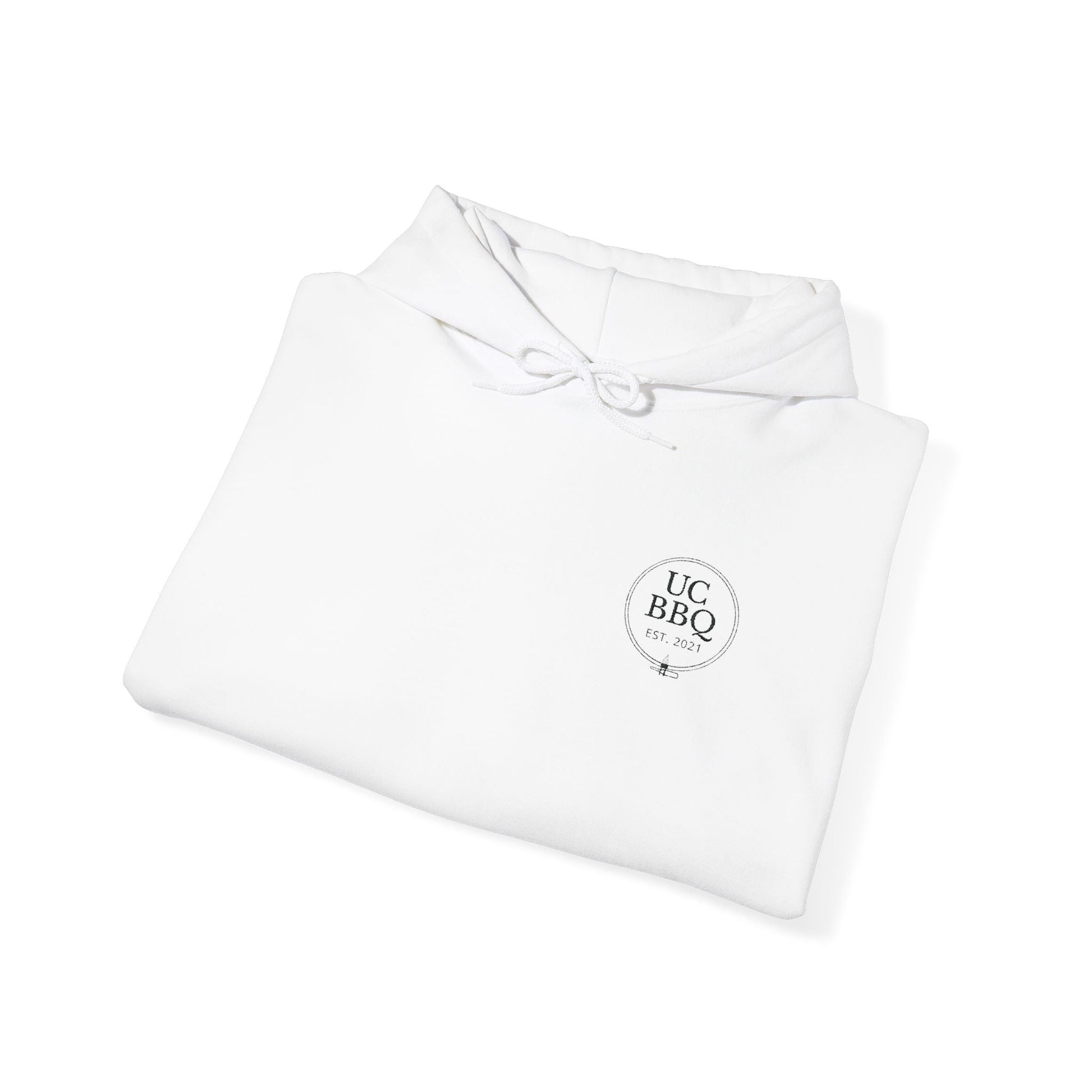 Hooded Sweatshirt Uncle Clarence BBQ Monogram Design - Uncle Clarence BBQ